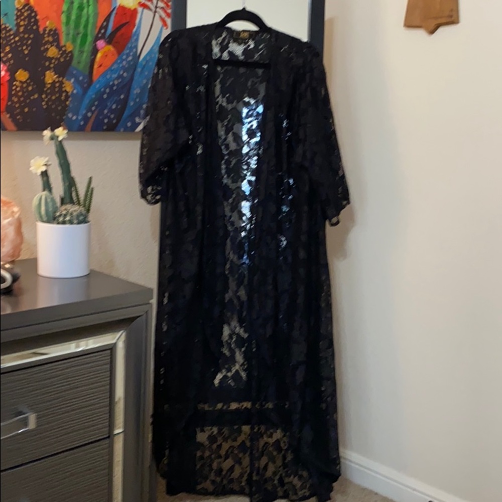 L&B Lace Kimono Duster